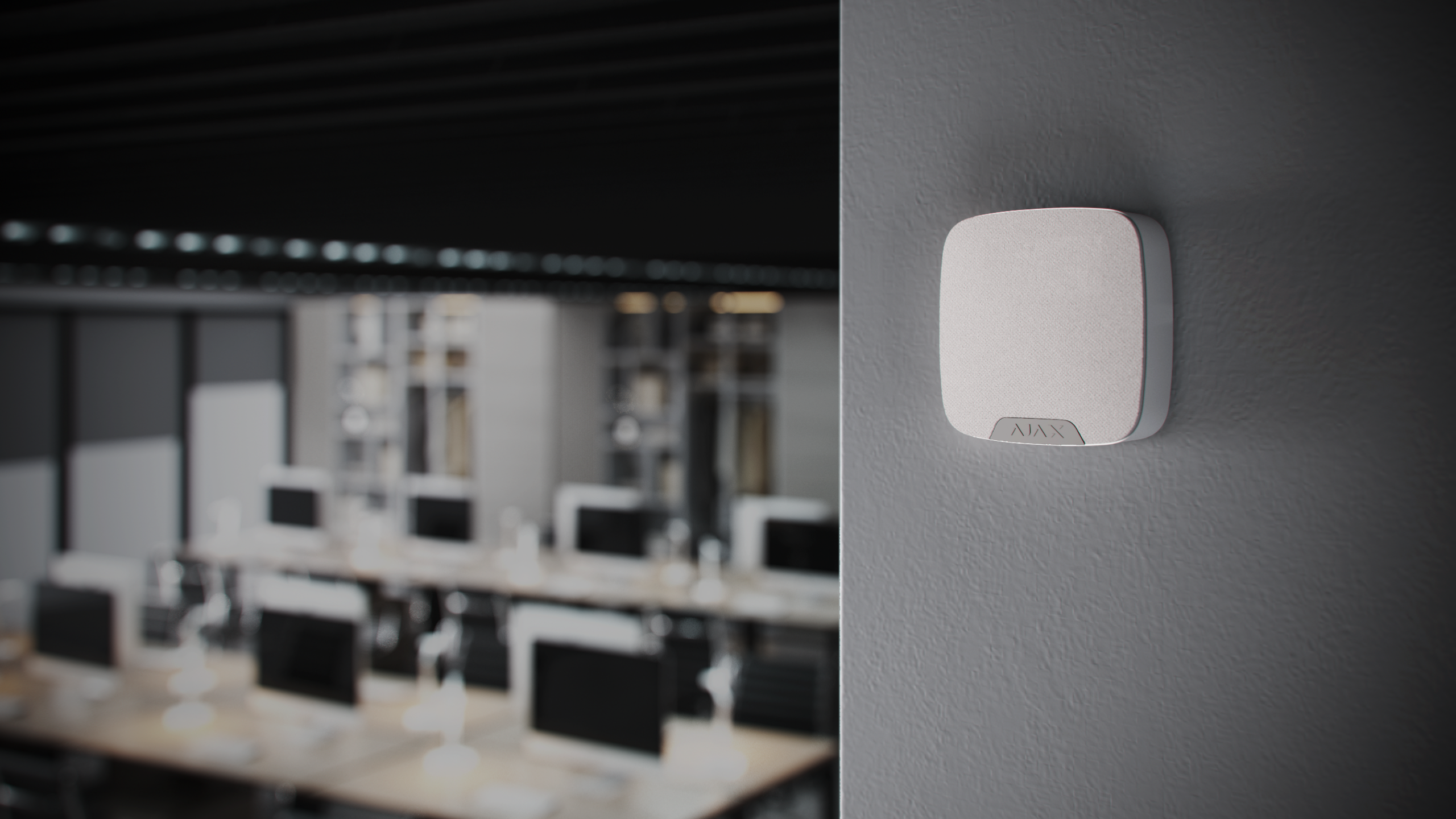 Ajax HomeSiren im Büro – Protectum Systems